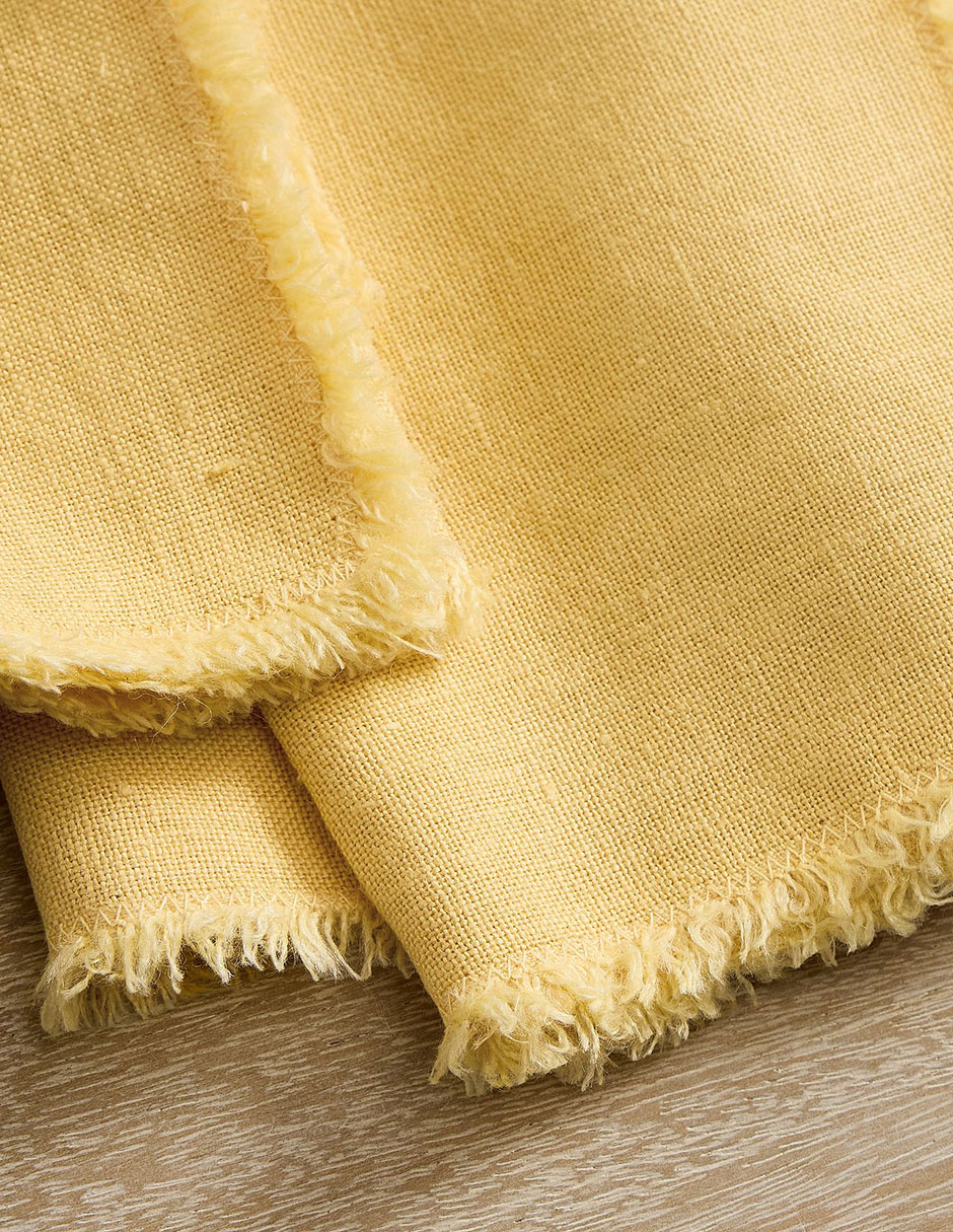 SET SERVILLETA PB FRAYED LIN, AMARILLO