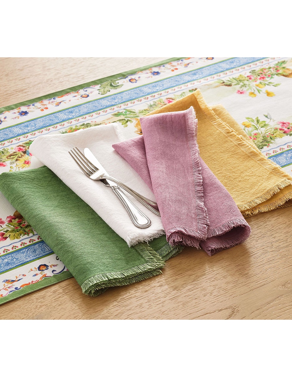 SET SERVILLETA PB FRAYED LIN, AMARILLO