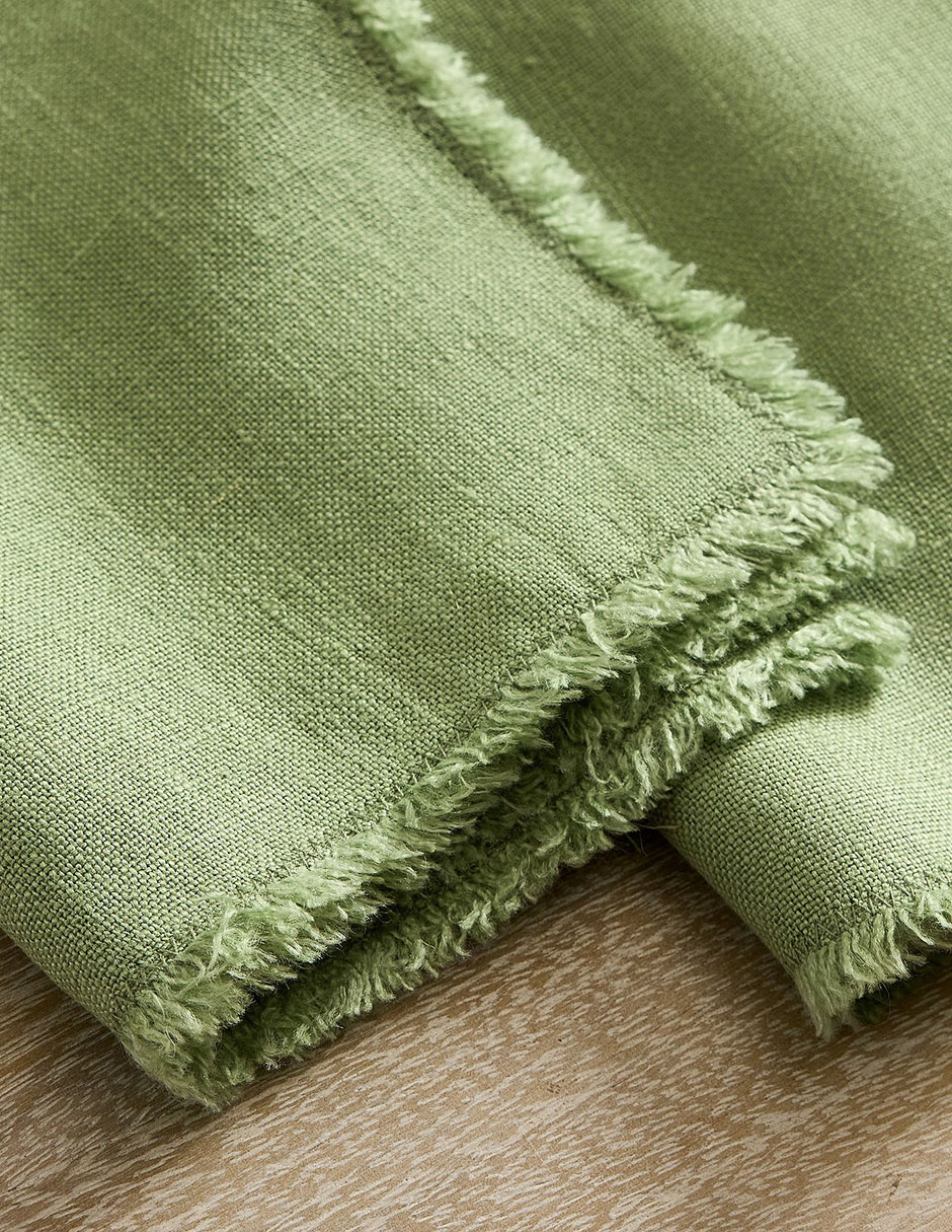 Set servilleta Frayed de lino 4 piezas 2