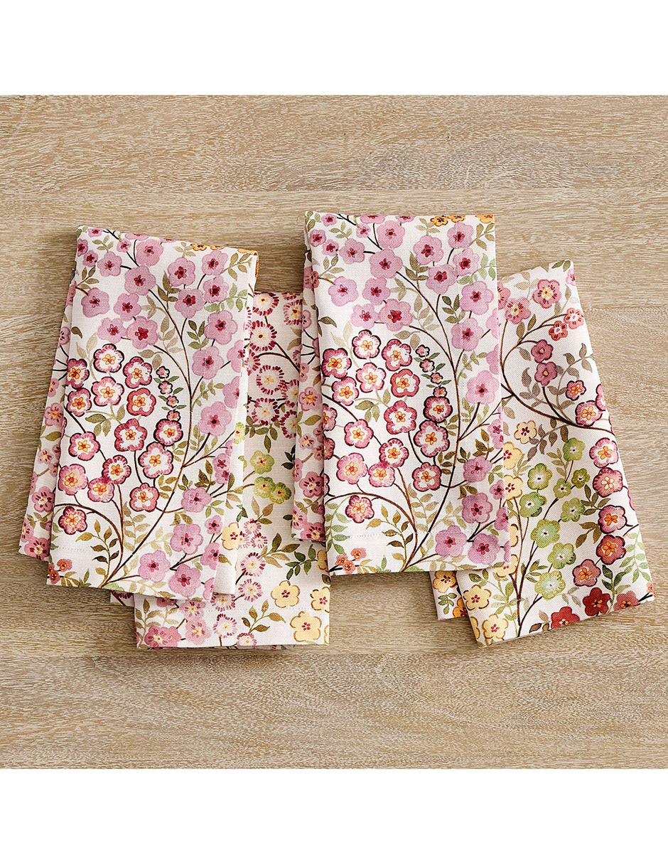 Set servilleta Flowervine de algodón 4 piezas