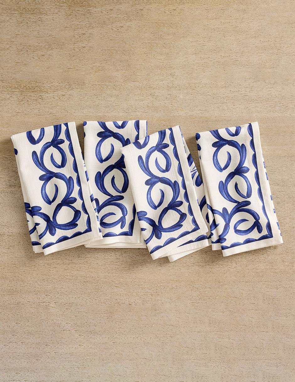Set servilleta Puebla de algodón orgánico 4 piezas