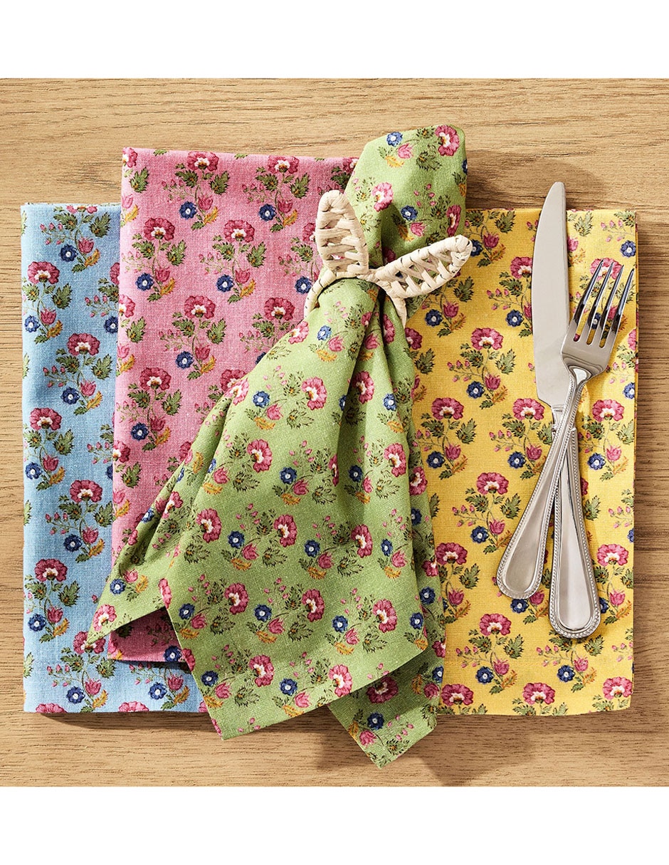 Set servilleta Botanical Bunny de algodón 4 piezas 3