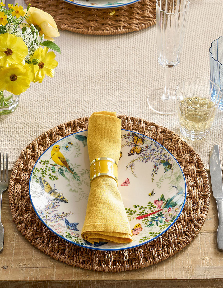 SET SERVIL, 50 X 50 CM, AMARILLO