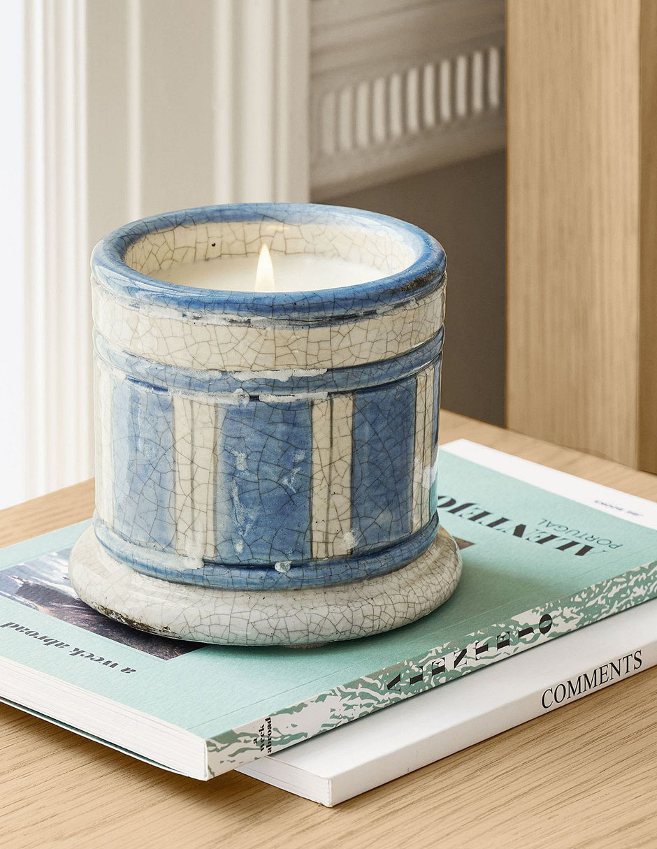 Vela jar aromática Stripe aroma brisa costera 3