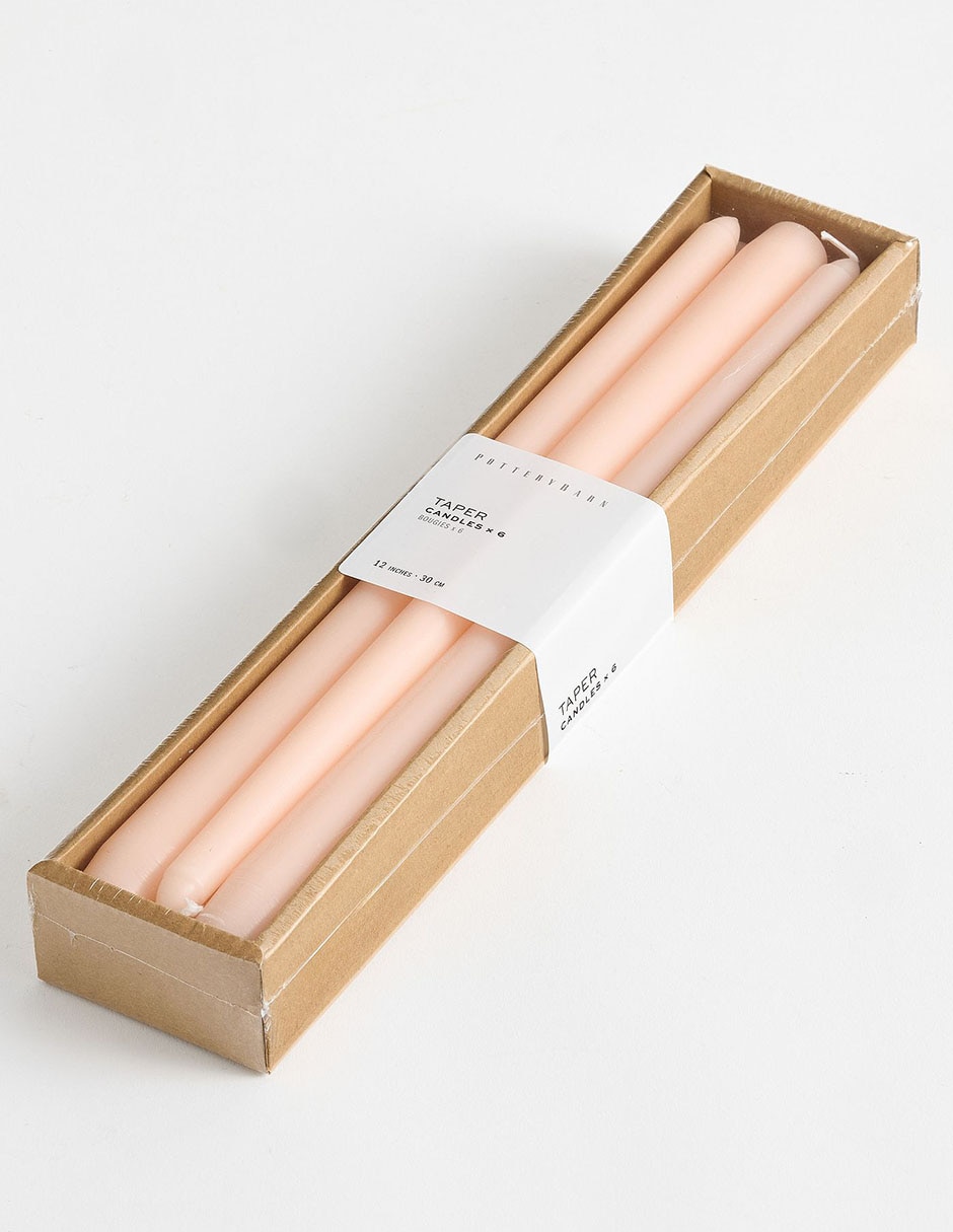 Set vela taper Classic 6 piezas