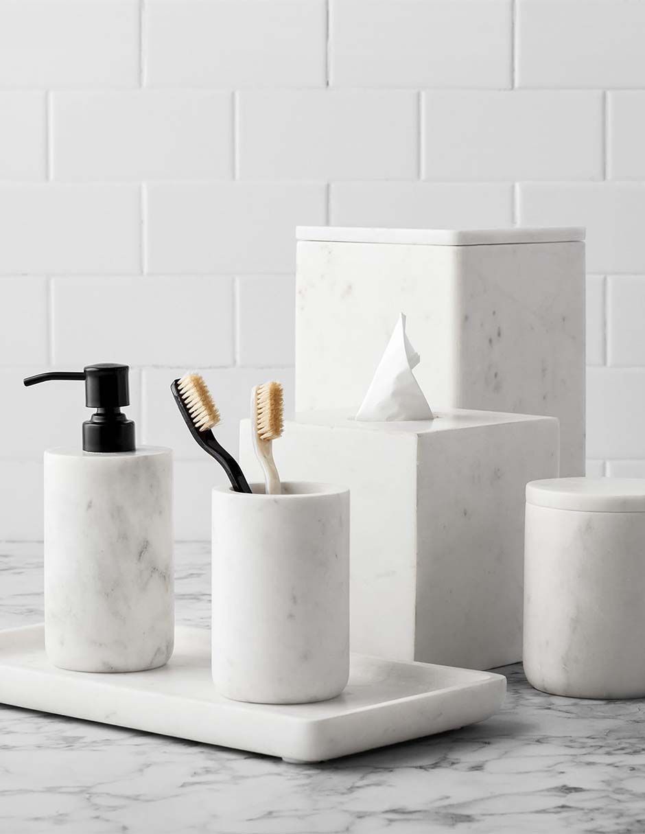 Porta cepillo de dientes Frost Marble 2
