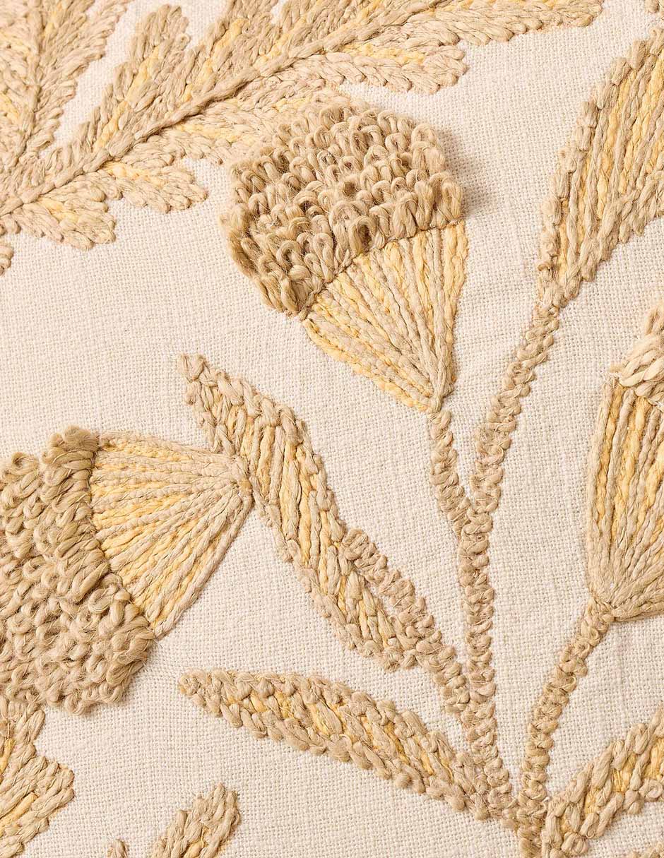 FUNDA COJÍN PB HO, 56 X 56 CM, NATURAL