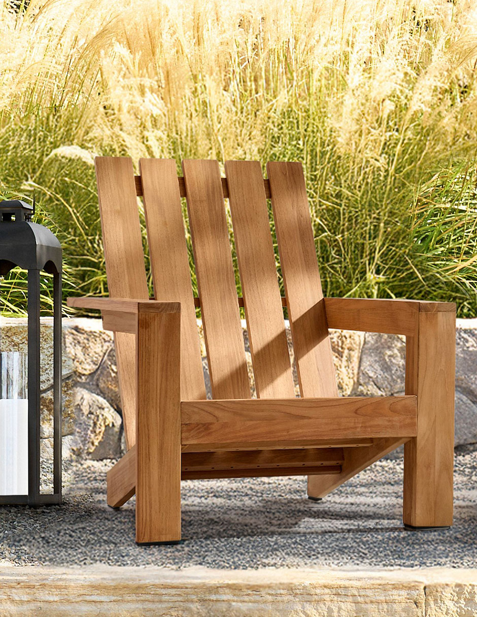 Silla Malibu de madera teca