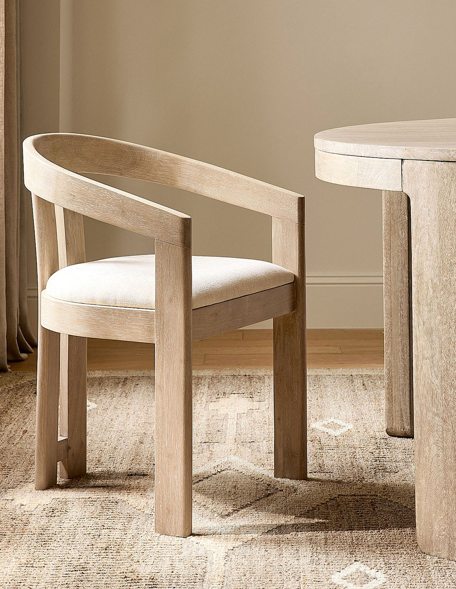 Silla con brazos Marin de madera 1