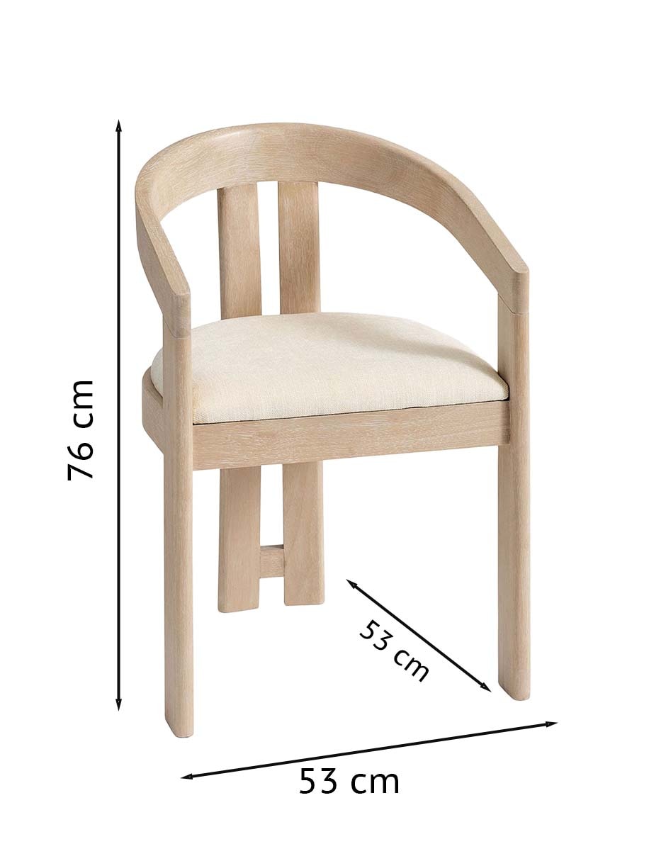 Silla con brazos Marin de madera 6