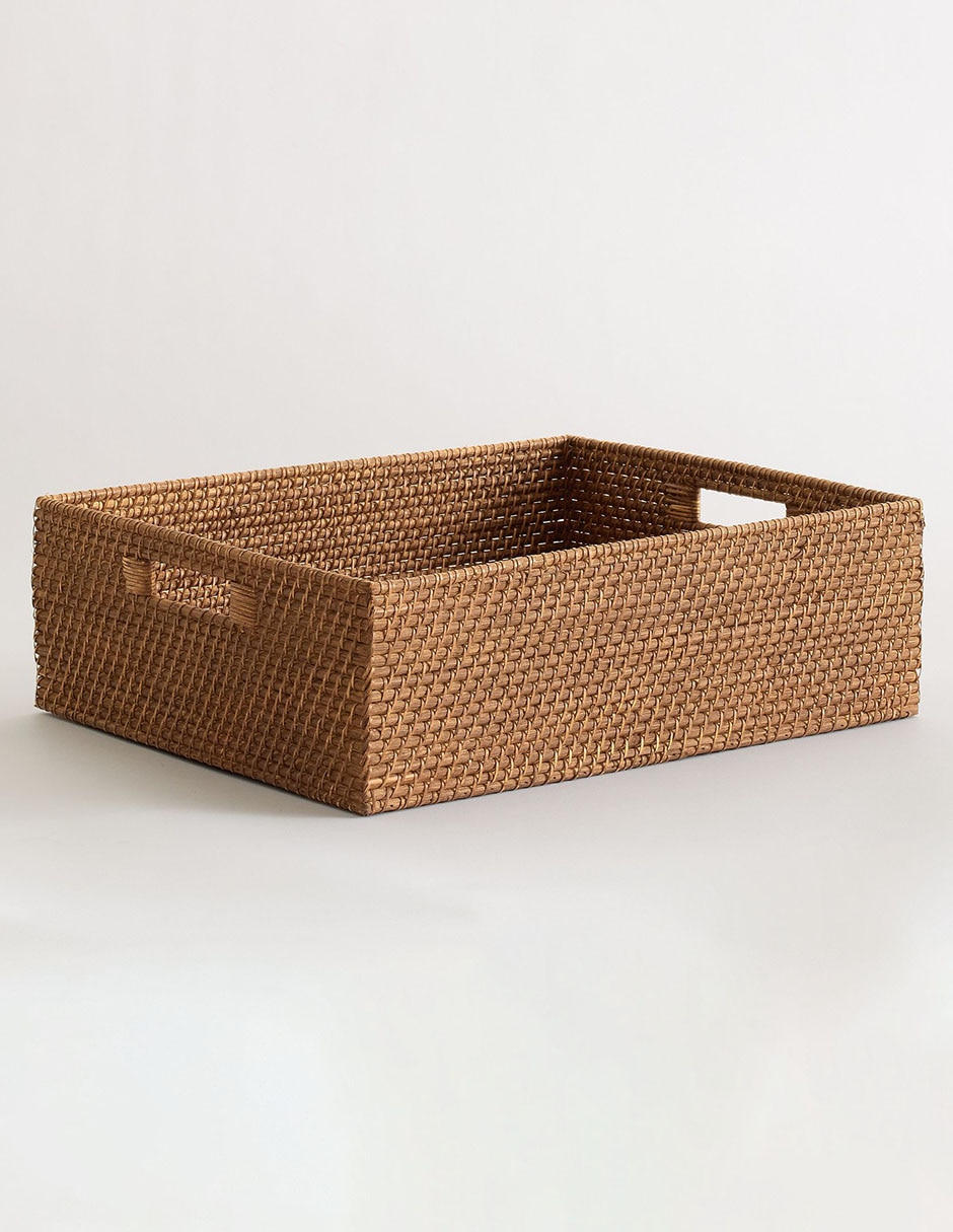 Canasta rectangular Tava Baskets de ratán