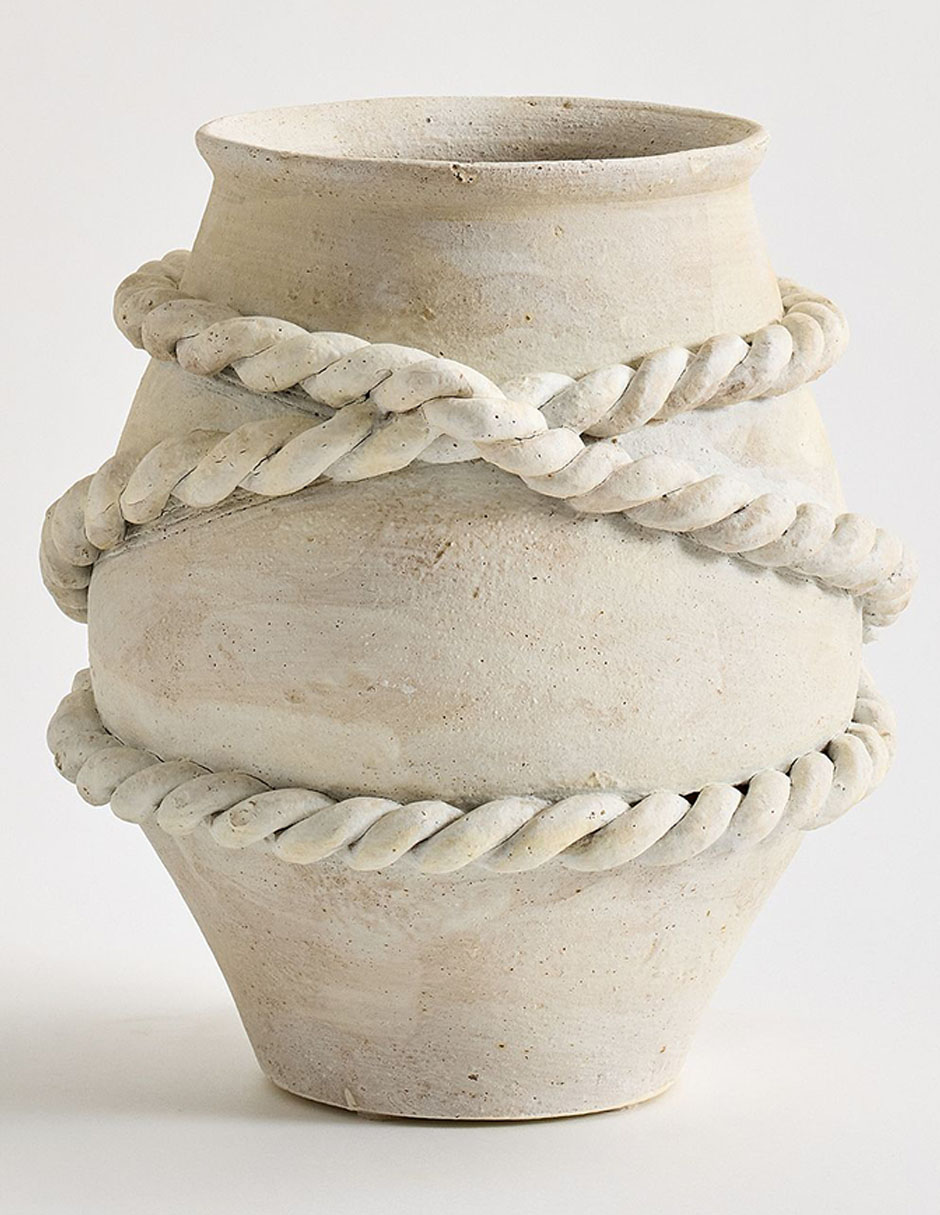 Jarrón Artisanal Rope de terracota Jarrón Artisanal Rope de terracota