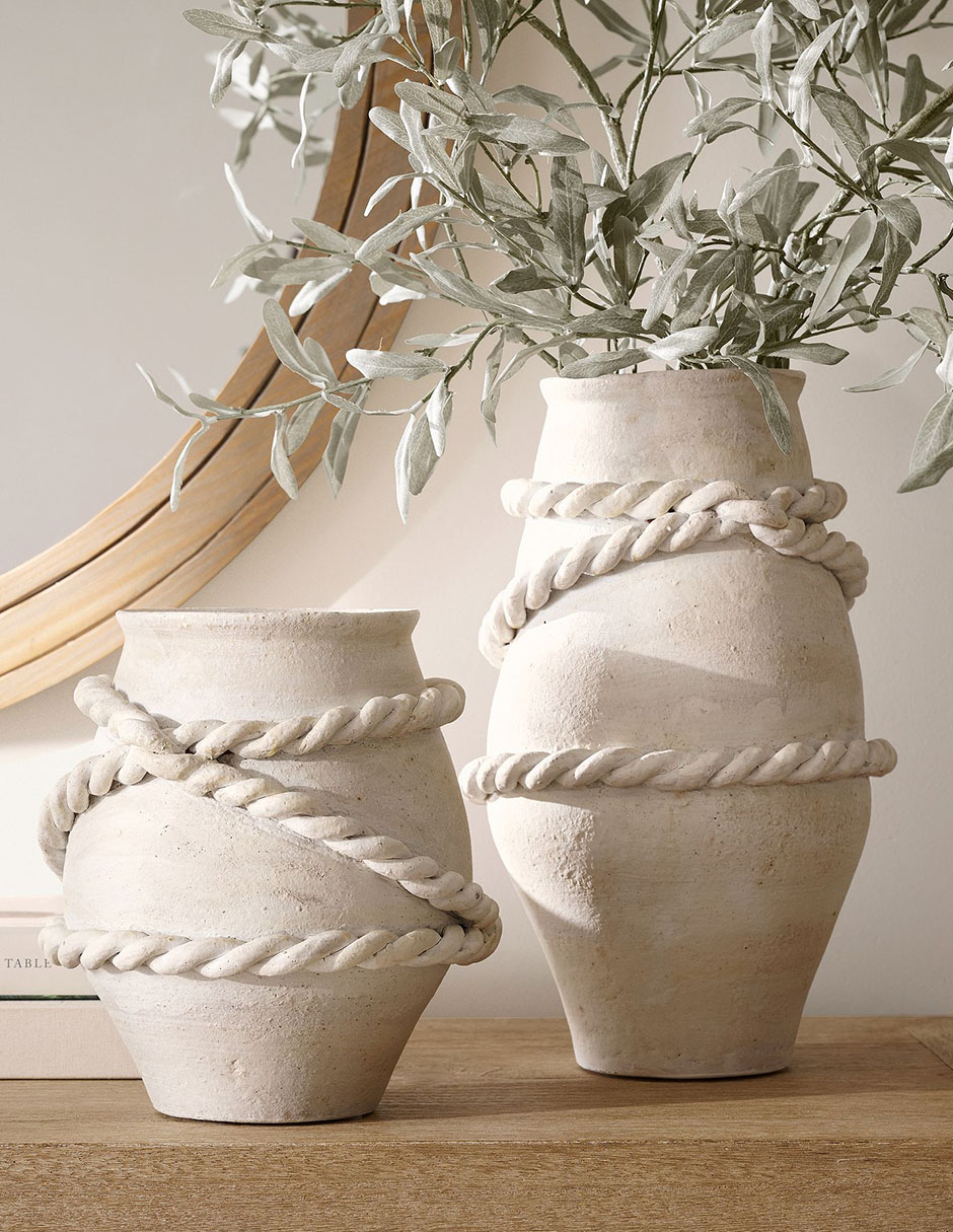 Jarrón Artisanal Rope de terracota 4